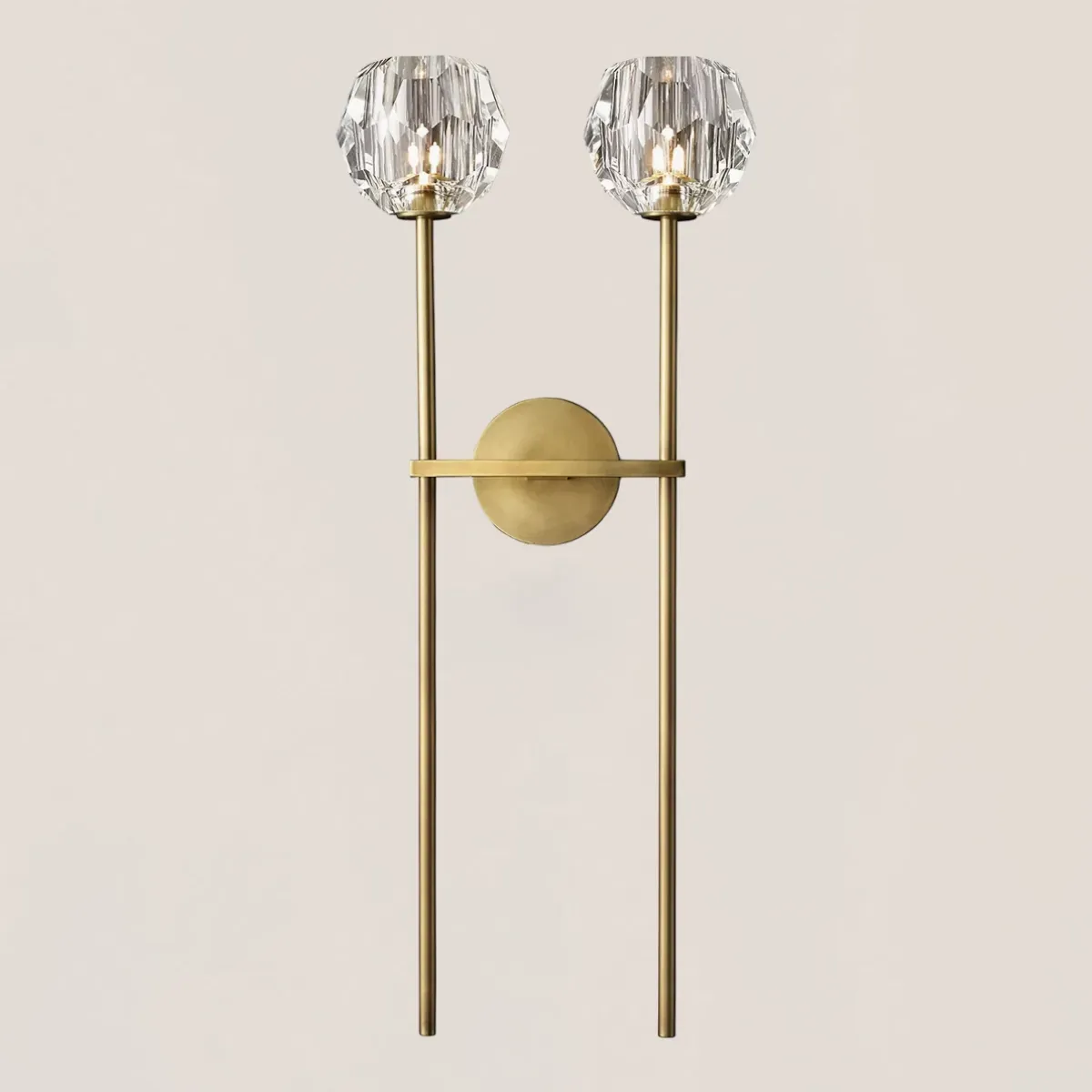 Boule De Crystal Double Grand Wall Sconce-VaseLamps