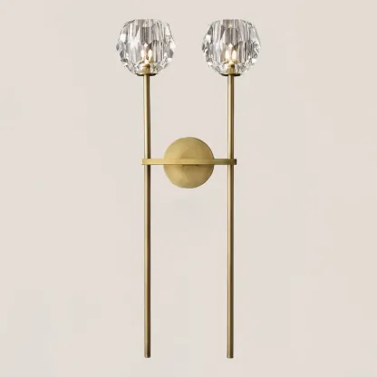 Boule De Crystal Double Grand Wall Sconce-VaseLamps