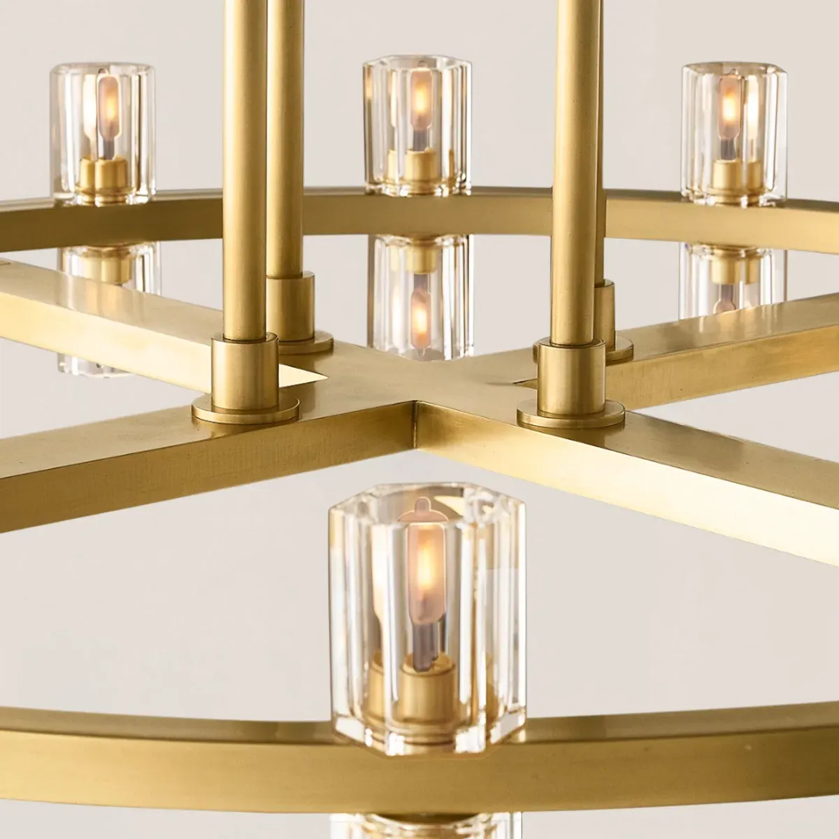 Arcachon LED Round 2-Tier Chandelier 60"-VaseLamps
