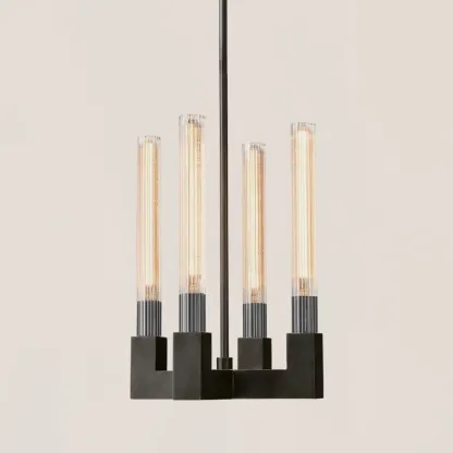 VASELAMPS - Flute Glass Pendant 72inch-VaseLamps