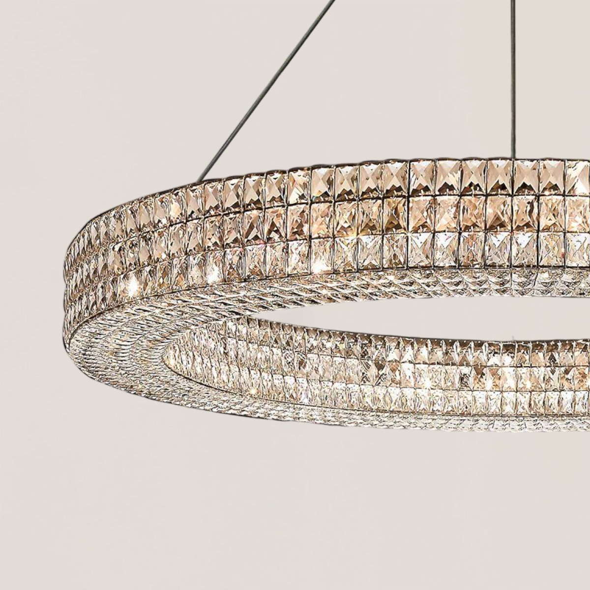 VASELAMPS - Crystal Round Chandelier-VaseLamps