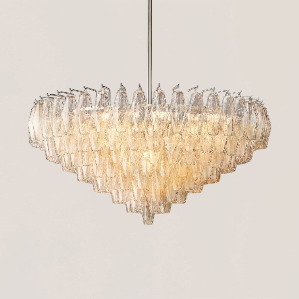 Chiara Glass Tiered Round Chandelier-VaseLamps