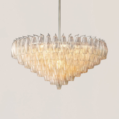 Chiara Glass Tiered Round Chandelier-VaseLamps