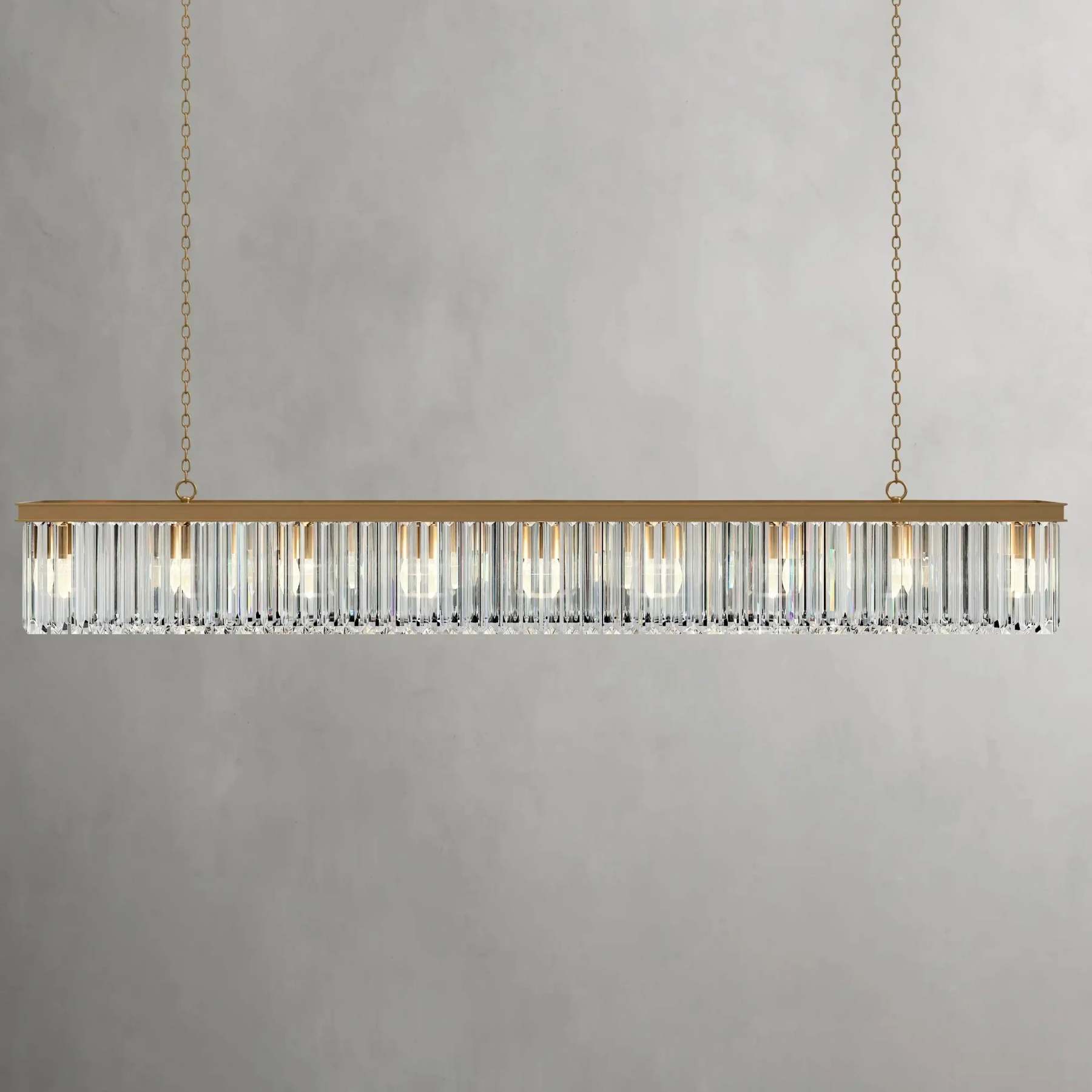 Leyland Rectangular Chandelier-VaseLamps