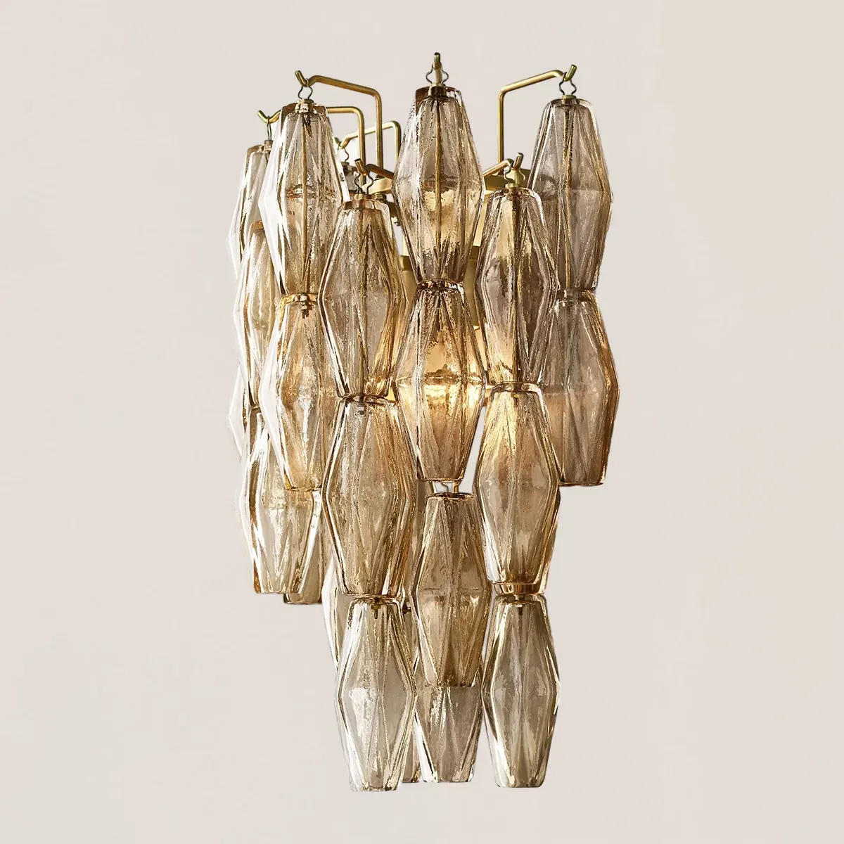 Chiara Glass Short Wall Sconce-VaseLamps