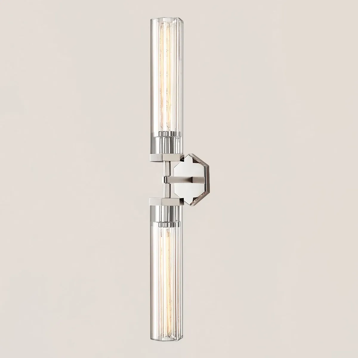 Lambeth Hexagonal Linear Grand Wall Sconce-VaseLamps