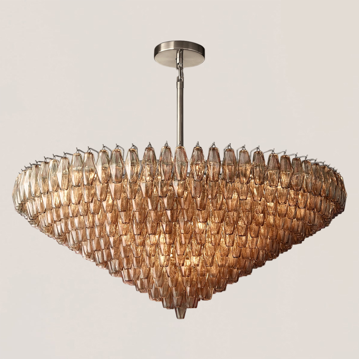 Chiara Glass Tiered Round Chandelier-VaseLamps