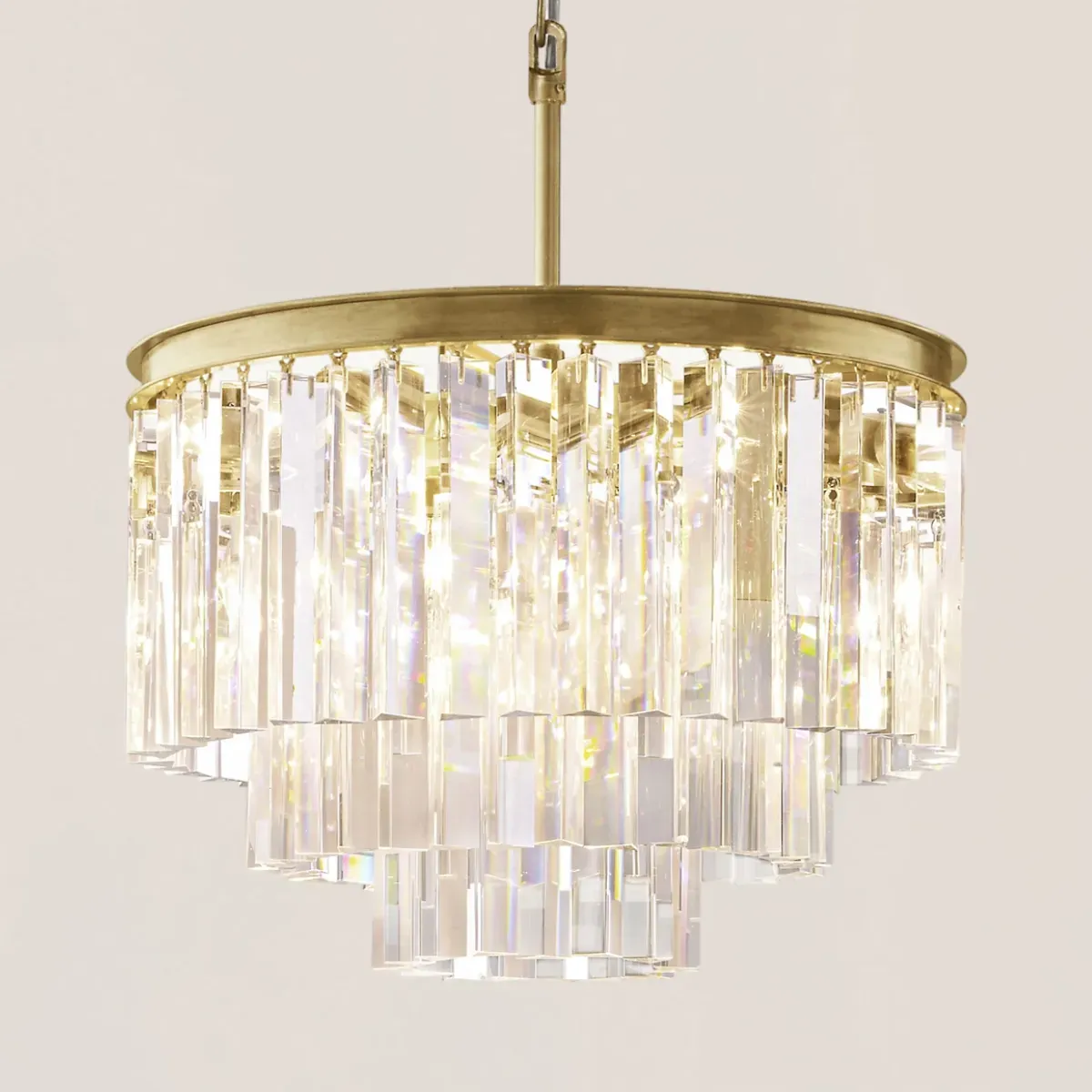 1920s Odeon Round Chandelier-VaseLamps