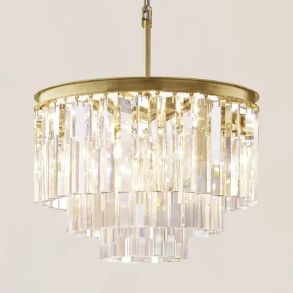 1920s Odeon Round Chandelier-VaseLamps