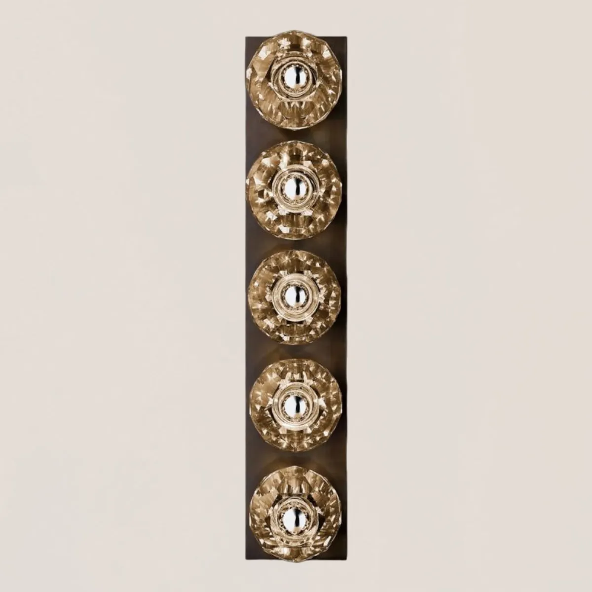 Boule De Clear Crystal Linear Grand Wall Sconce-VaseLamps