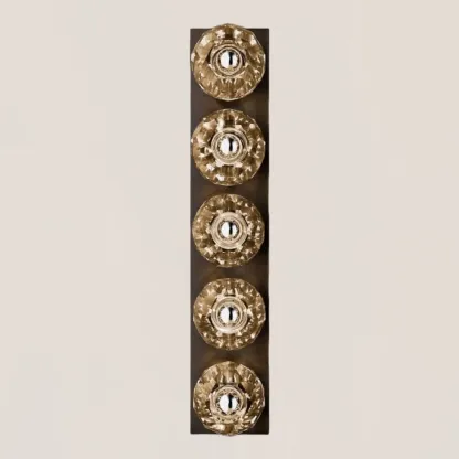Boule De Clear Crystal Linear Grand Wall Sconce-VaseLamps