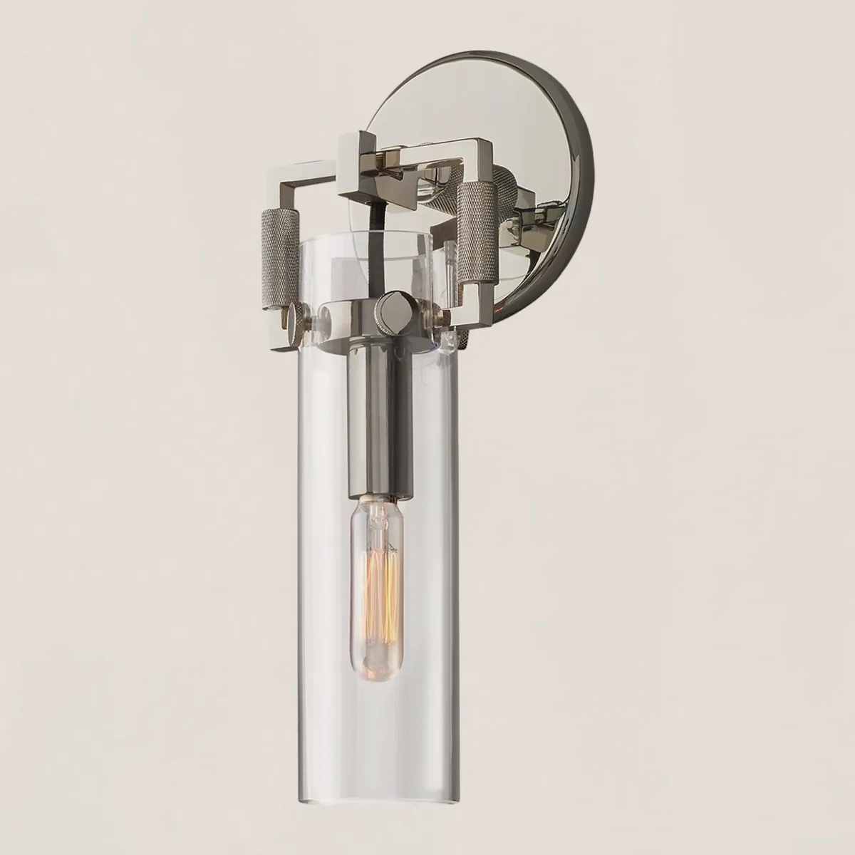 Machinist Glass Cylinder Sconce-VaseLamps