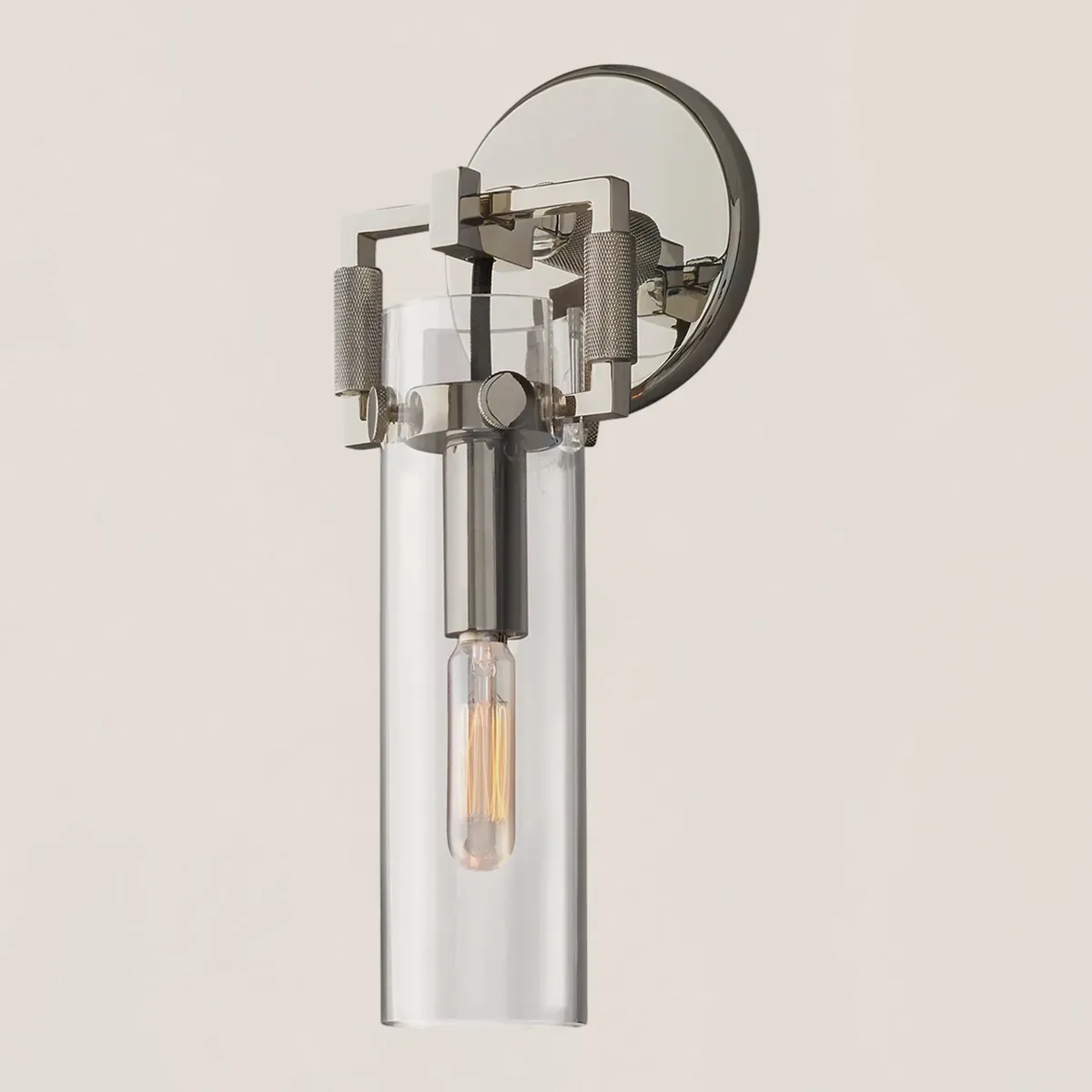 Machinist Glass Cylinder Sconce-VaseLamps