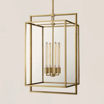 Beckman Modern Brass Pendant-VaseLamps