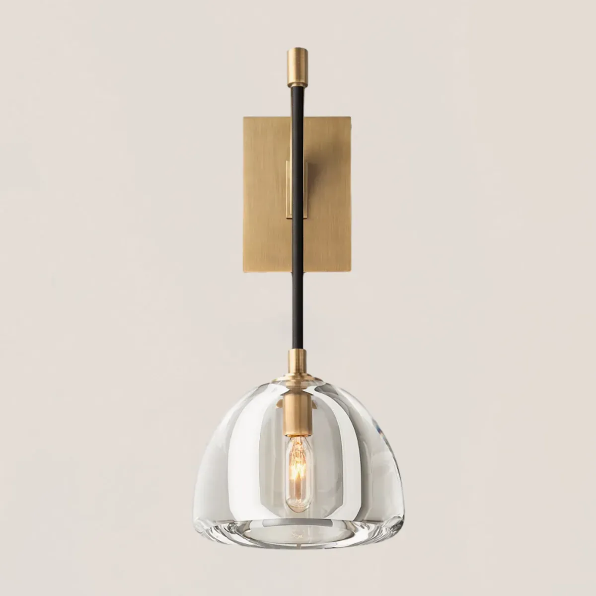 Hemisphere Crystal Wall Sconce-VaseLamps