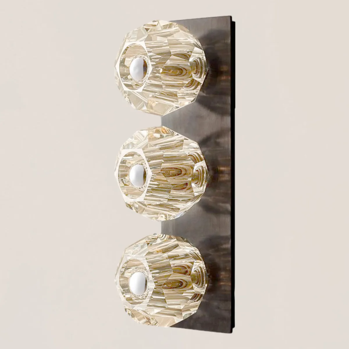 Boule De Crystal Clear Linear Short Wall Sconce-VaseLamps