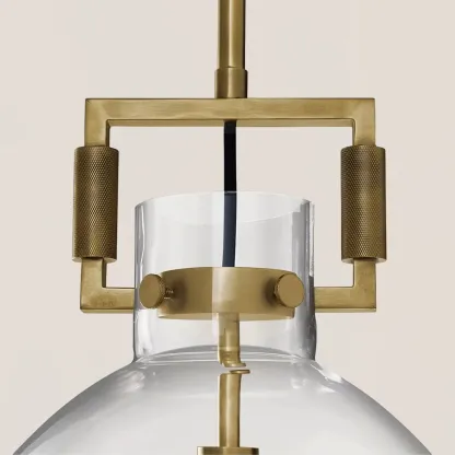 Machinist Glass Cloche Pendant-VaseLamps
