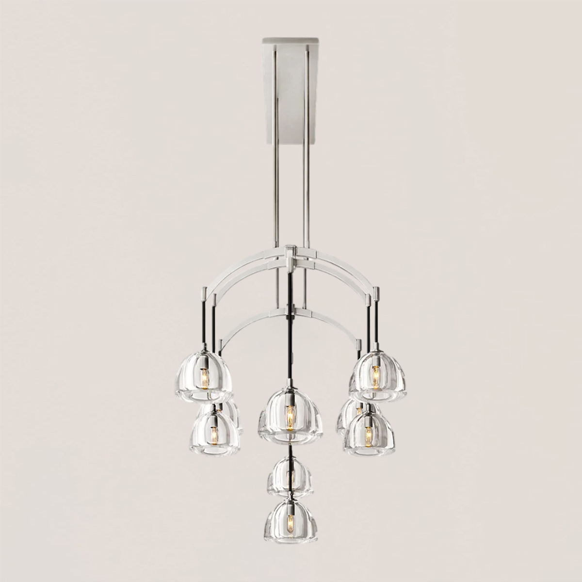 Hemisphere Linear Chandelier-VaseLamps