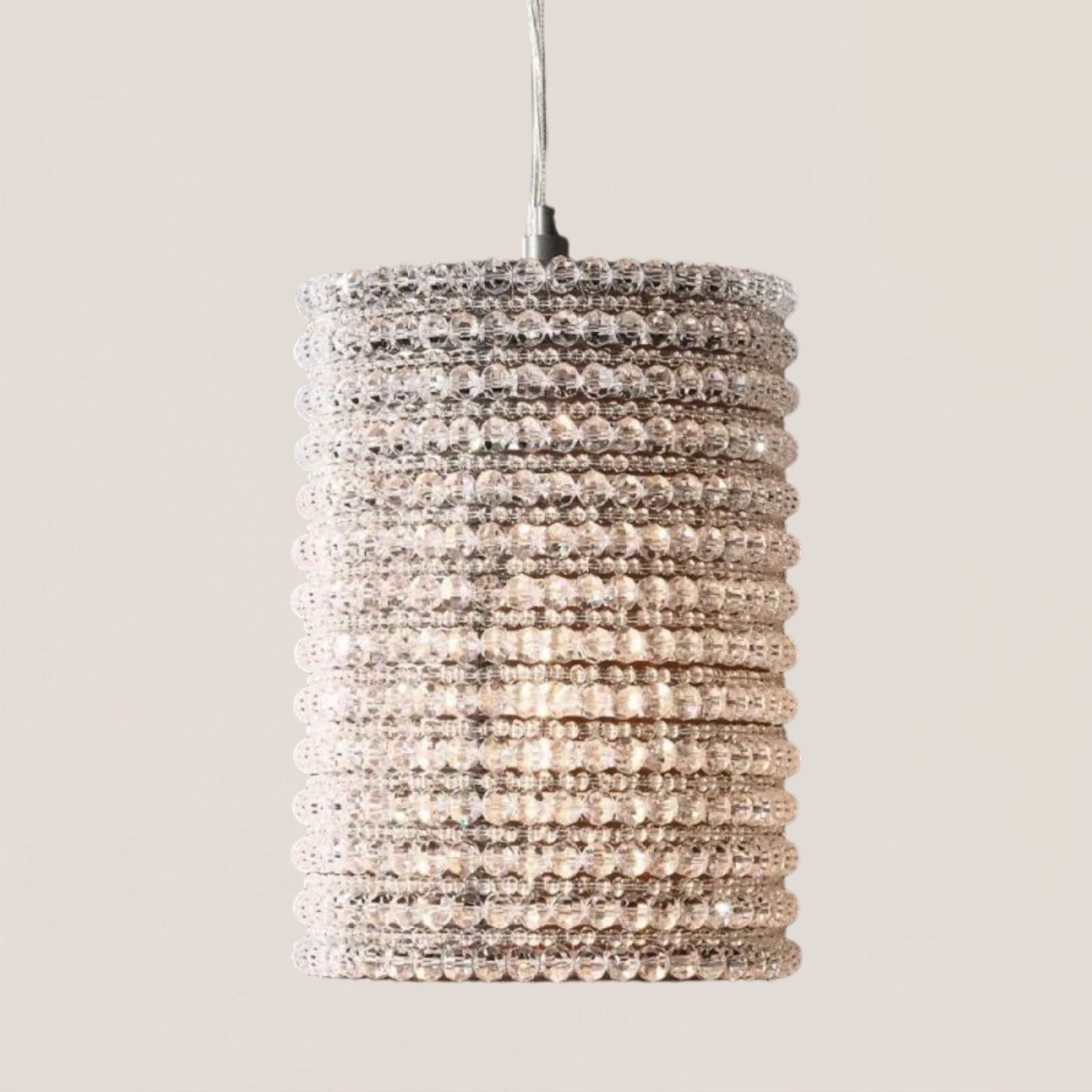 Halo Crystal Pendant 12"-VaseLamps