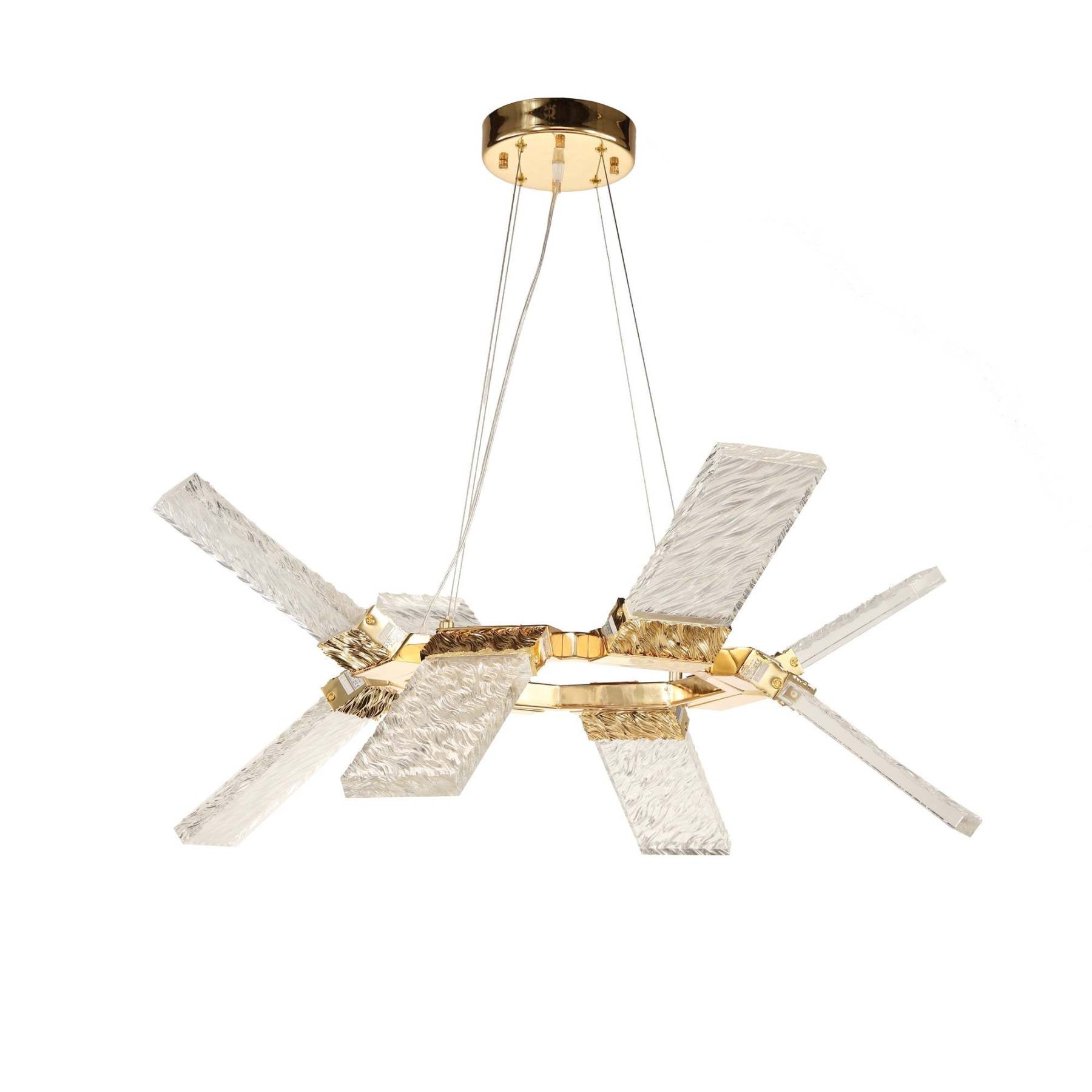 LED Round Ring Wave Chandelier-VaseLamps