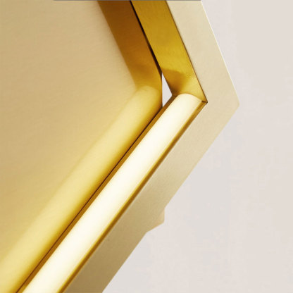 VASELAMPS - Simple Square Brass Wall Sconce-VaseLamps