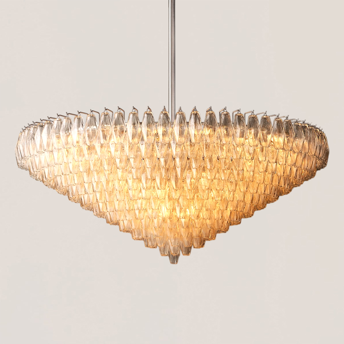 Chiara Glass Tiered Round Chandelier-VaseLamps