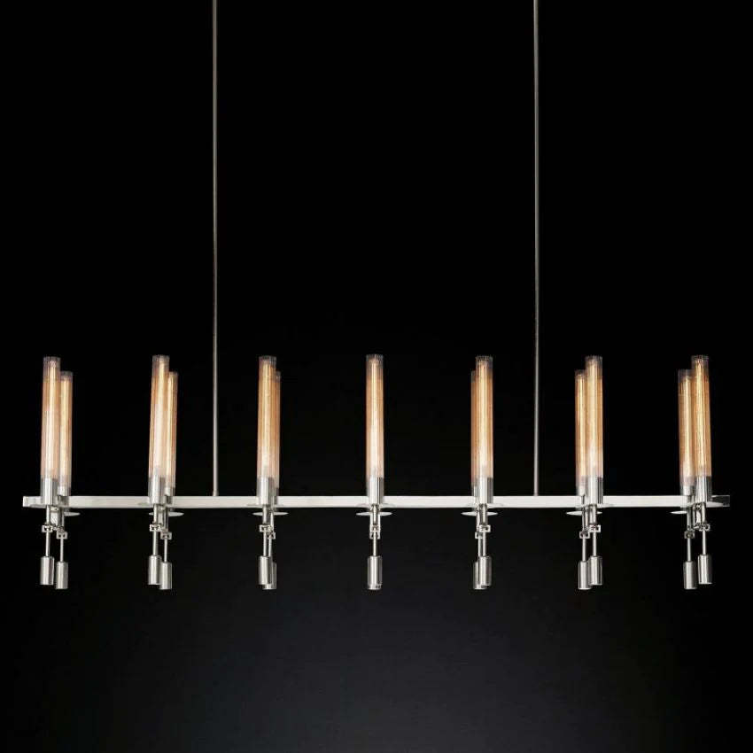 Fontanelle Linear Chandelier 66"-VaseLamps