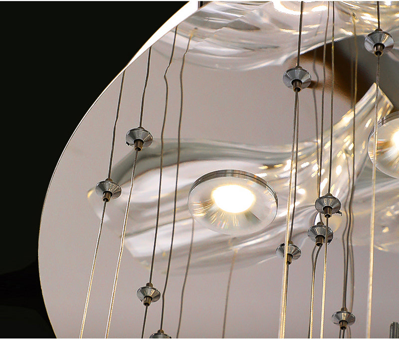 Luxury Glass Lotus Chandelier-VaseLamps