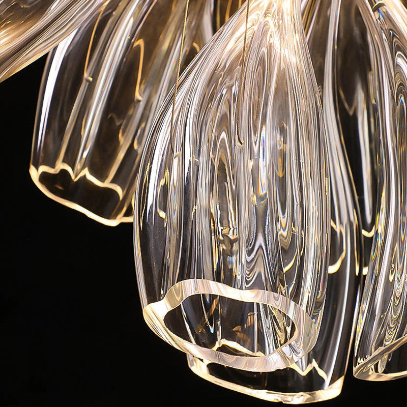 Luxury Glass Lotus Chandelier-VaseLamps