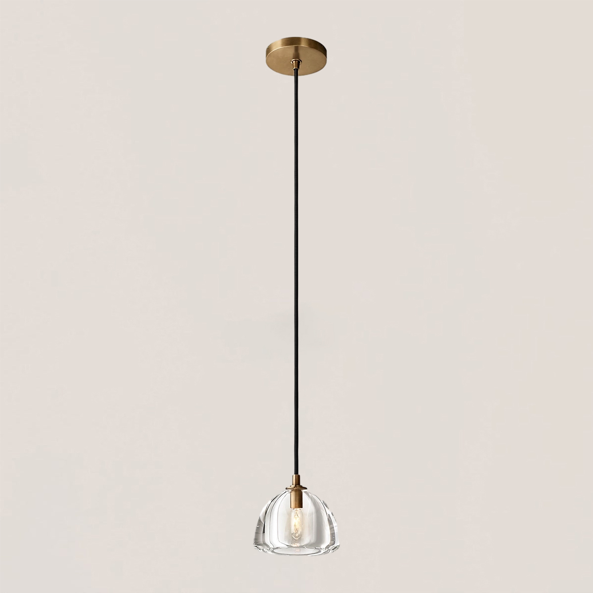 Hemisphere Crystal Pendant Light-VaseLamps