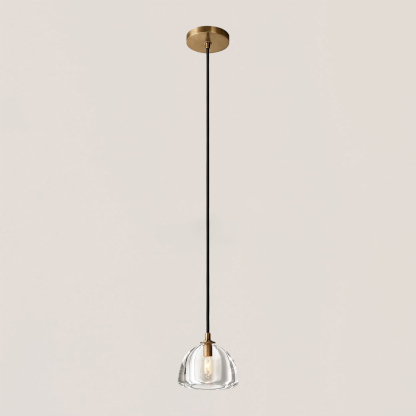 Hemisphere Crystal Pendant Light-VaseLamps