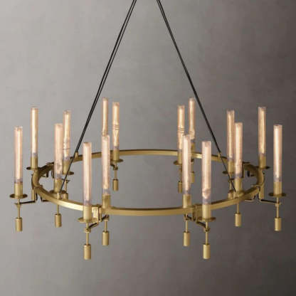 Fontanelle Round Chandelier 58"-VaseLamps