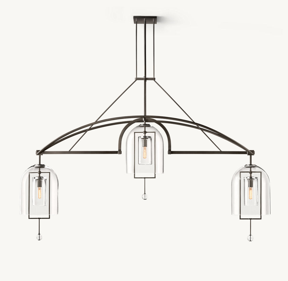 Fulcrum Grand Linear Chandelier 85"-VaseLamps