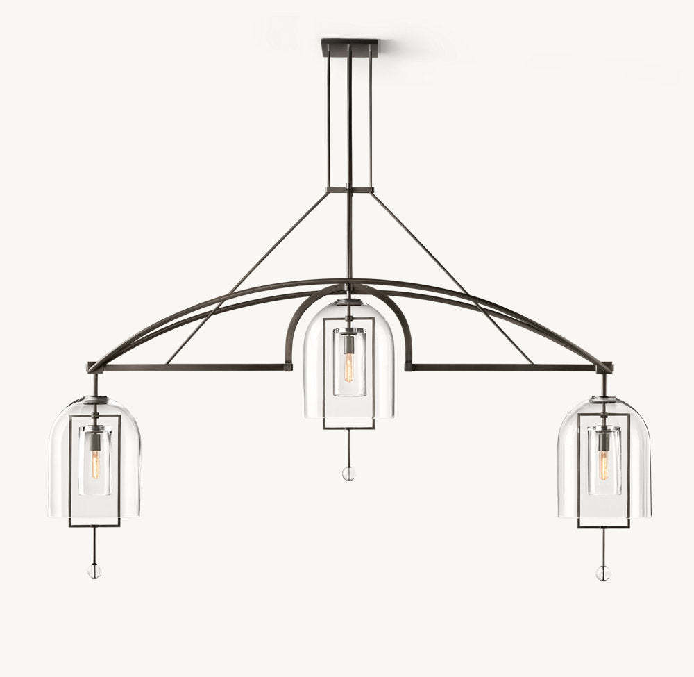 Fulcrum Grand Linear Chandelier 85"-VaseLamps