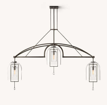 Fulcrum Grand Linear Chandelier 85"-VaseLamps