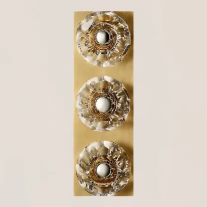 Boule De Crystal Clear Linear Short Wall Sconce-VaseLamps