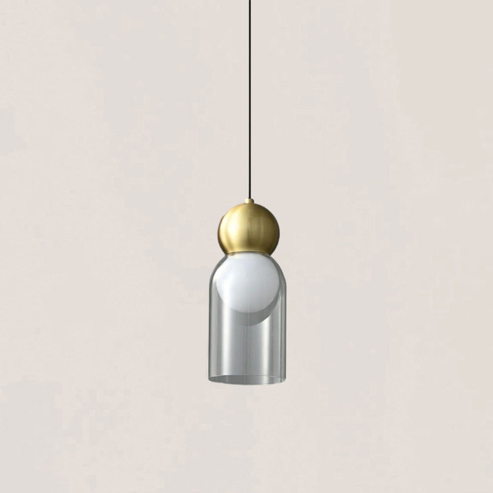 VASELAMPS - Modern Simplicity Clear Glass Pendant Light-VaseLamps