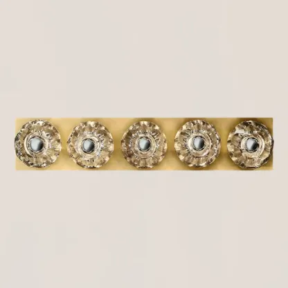 Boule De Clear Crystal Linear Grand Wall Sconce-VaseLamps