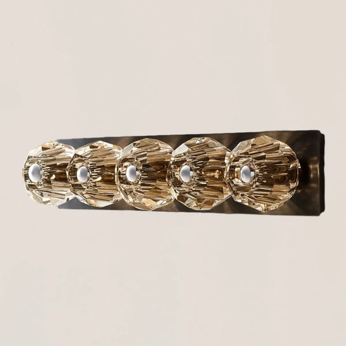 Boule De Clear Crystal Linear Grand Wall Sconce-VaseLamps