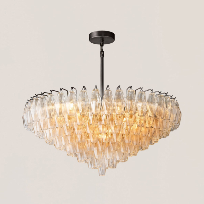 Chiara Glass Tiered Round Chandelier-VaseLamps