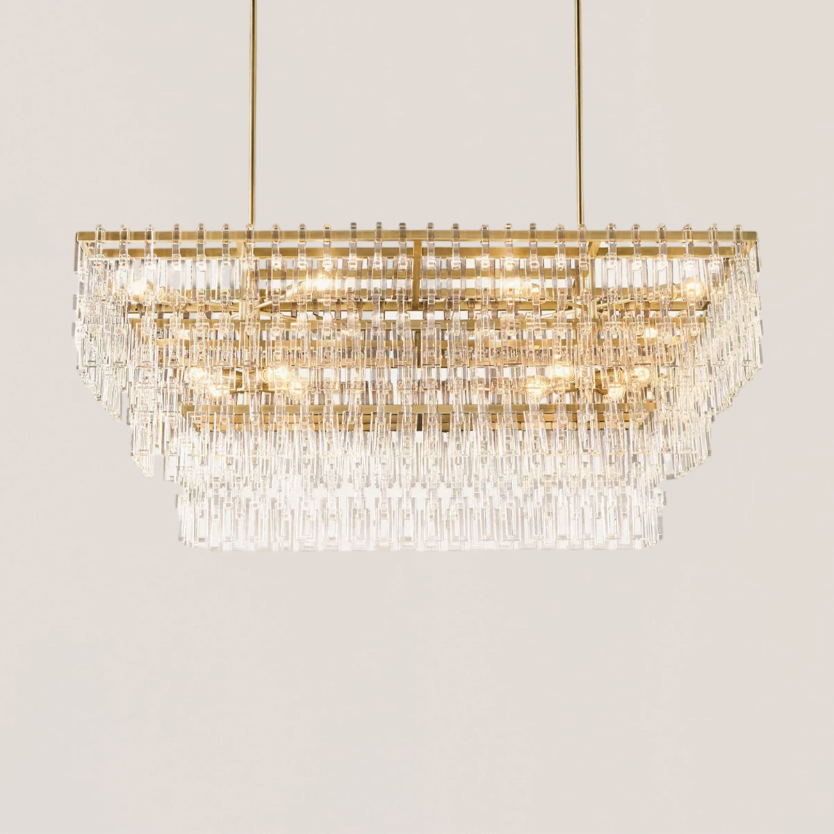 Marignan 3/4-Tier Rectangular Chandelier-VaseLamps