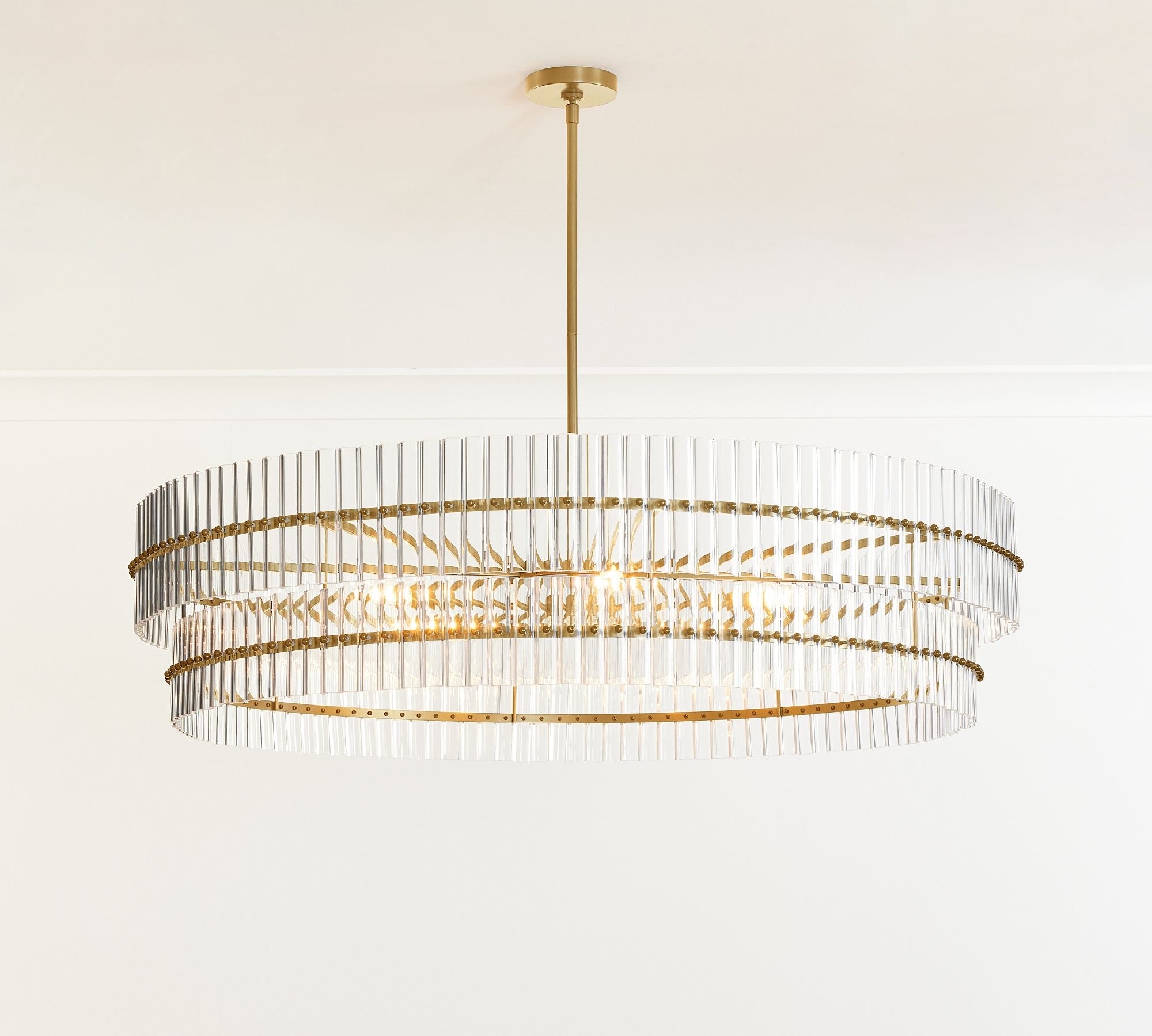 Molly Crystal Round Chandlier-VaseLamps