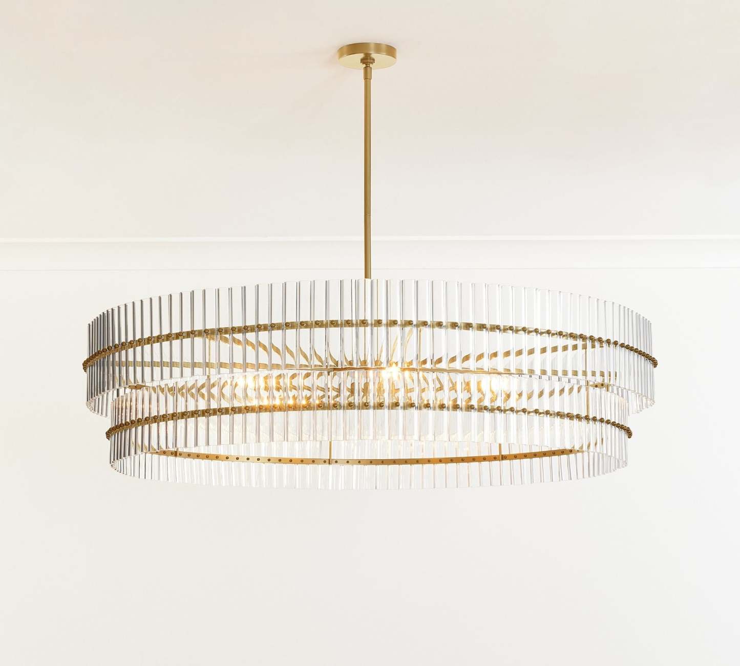 Molly Crystal Round Chandlier-VaseLamps