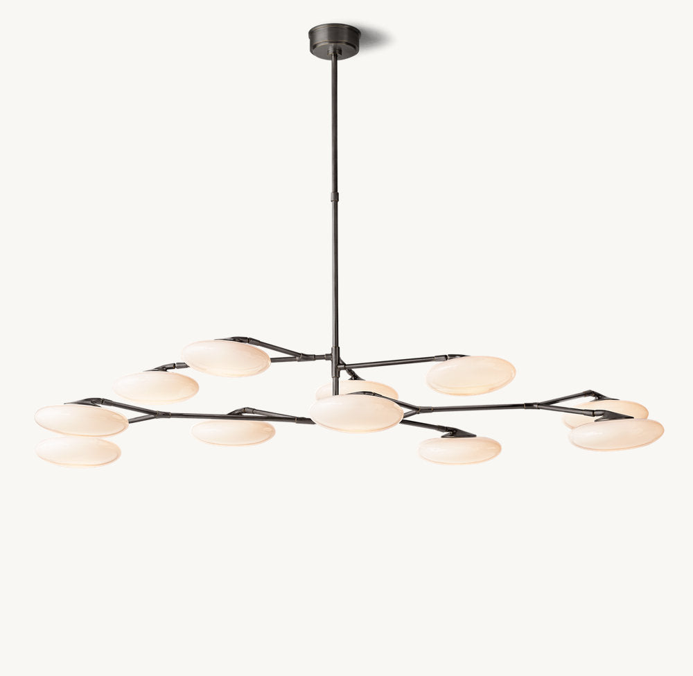 Brindille Two-Tier Chandelier 65"-VaseLamps