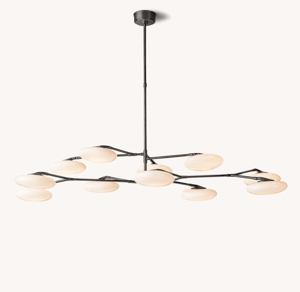 Brindille Two-Tier Chandelier 65"-VaseLamps