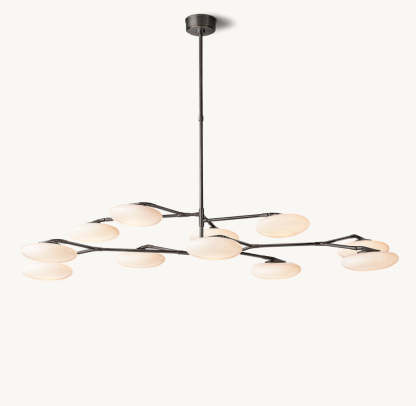 Brindille Two-Tier Chandelier 65"-VaseLamps