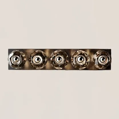 Boule De Smoke Crystal Linear Grand Wall Sconce-VaseLamps