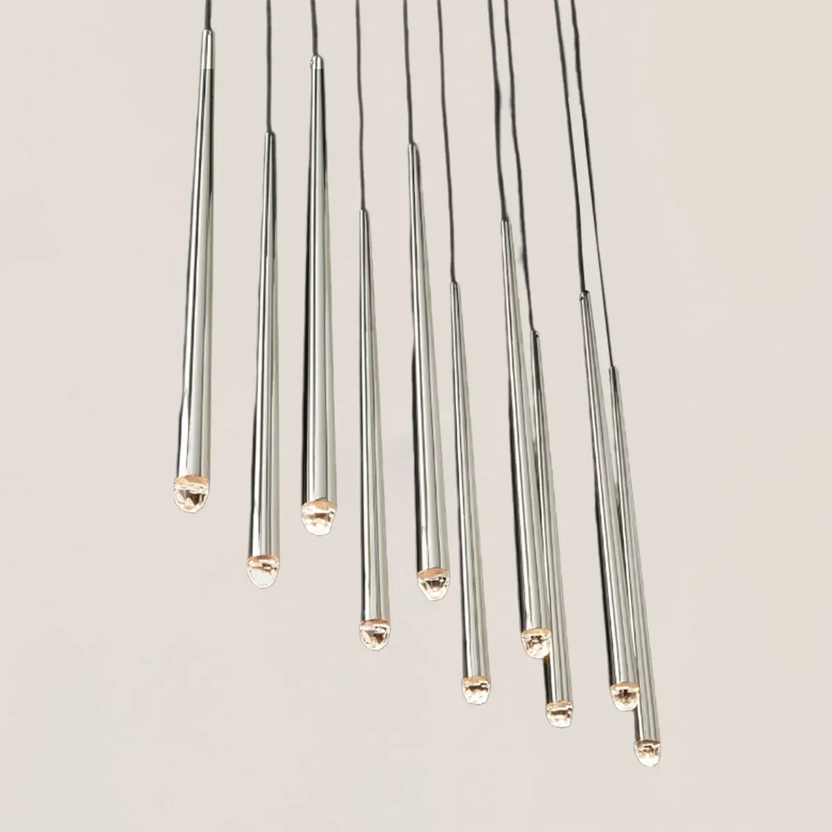 Aquitaine Modern Brass Linear Chandelier-VaseLamps