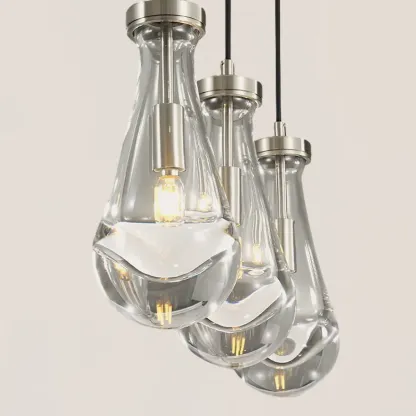 Raindrop Rectangular Pendant-VaseLamps