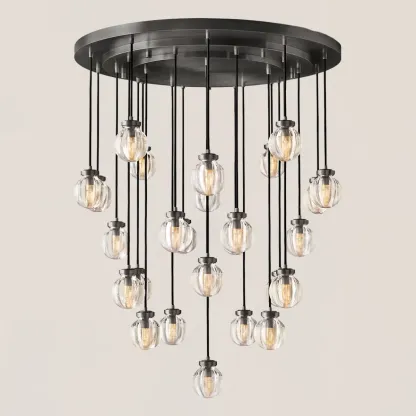 Pearl Round Chandelier-VaseLamps